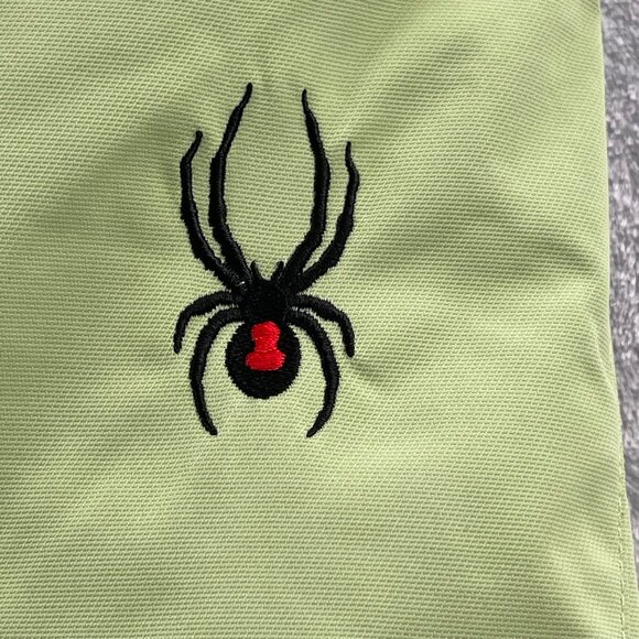 Spyder Ski Pants Womens XL Lime Green Dermizax-EV Quest X-static Insulation - Picture 8 of 16